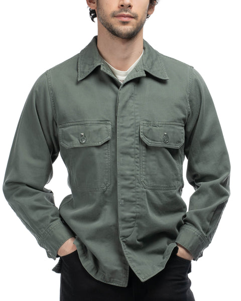 50's USAF Sage Green Utility Shirt - Medium