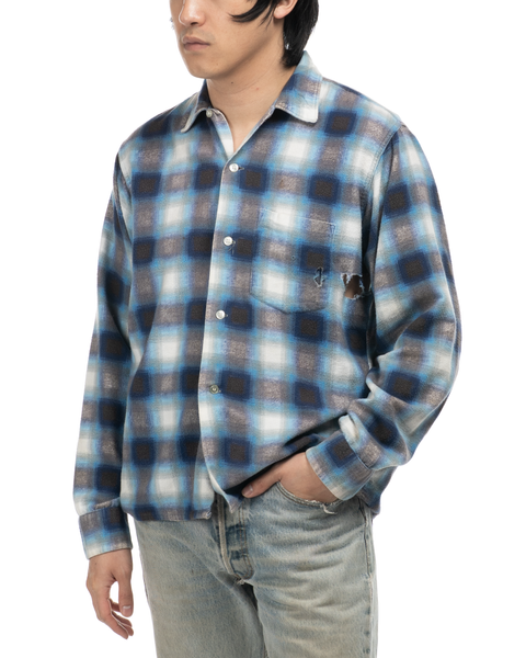 1960s Shadow Plaid Soft Cotton Flannel