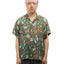 50's Jayson Pattered Rayon Loop Collar - Large