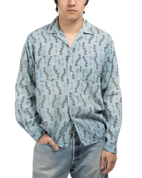 1960s Printed Button-Up Shirt
