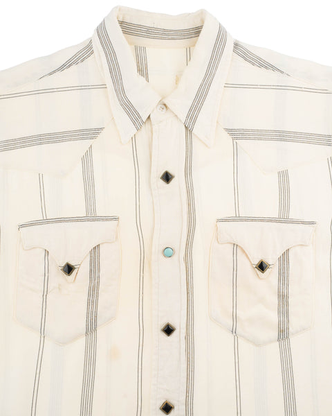 50's Rayon Western Shirt - Medium