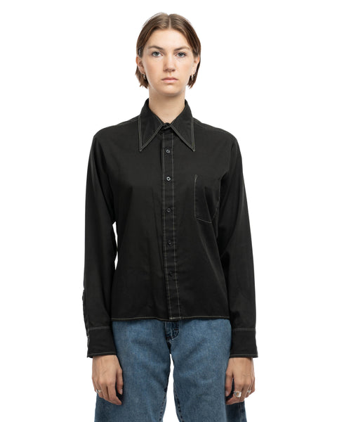 70's Contrast-Stitch Shirt - Medium