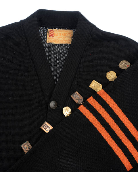 50's Award Decorated Collegiate Cardigan - Medium