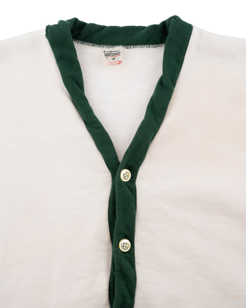 60's All Cotton Cardigan Sweatshirt - XS