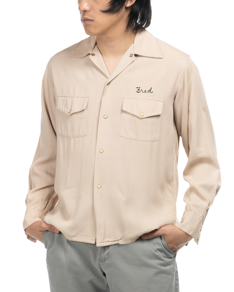 1960s Chain-Stitched Gabardine Shirt