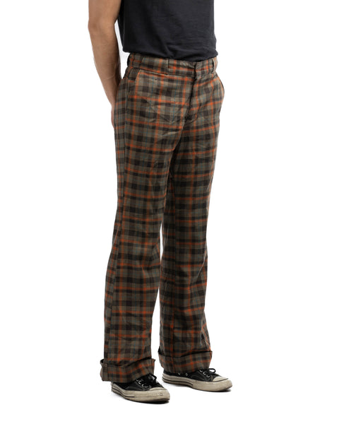70's Plaid Trousers - 34" x 33"
