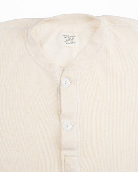 80's Military Wool Henley - Medium