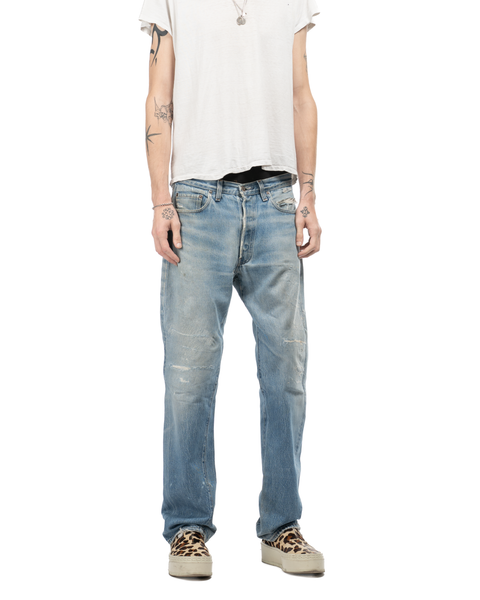 1980s Thrashed & Repaired Levi's Redline Denim