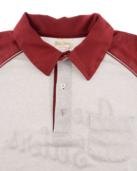 60's King Louie Raglan Polo - Medium