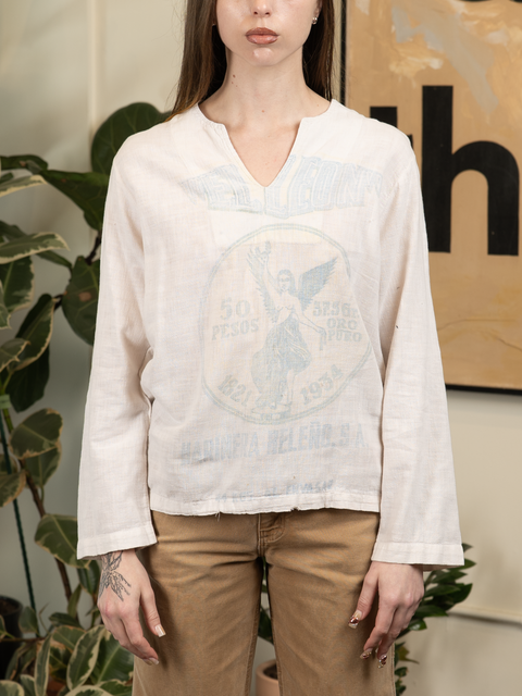 1960s Mexican Feed Sack Shirt