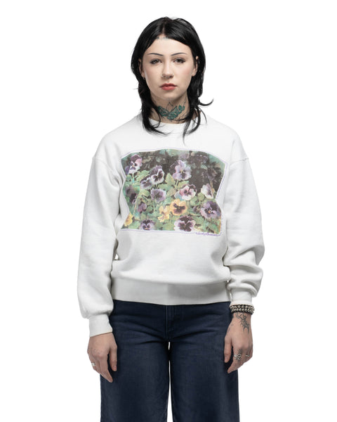 90's Floral Sweatshirt - Medium