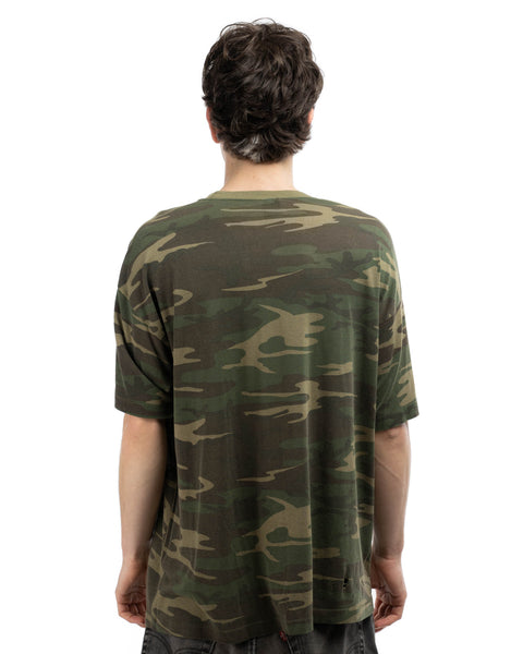 80's Boxy Camo Pocket Tee - Large