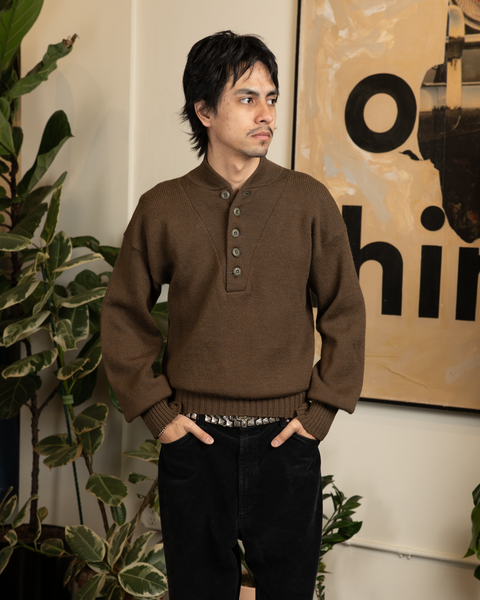 1970s Mil-Spec Henley Sweater