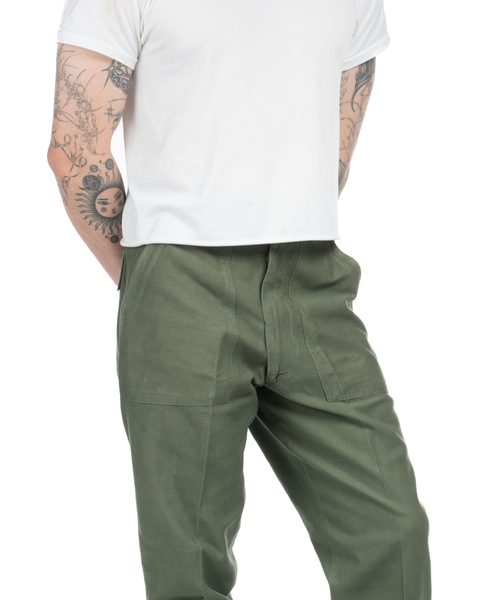 60's Pressed OG-107 Utility Trousers - 32" x 31"