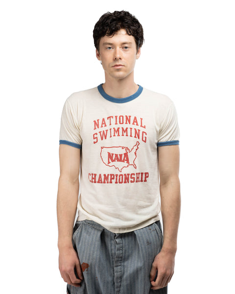 70's Russell Swimming Tee - Medium