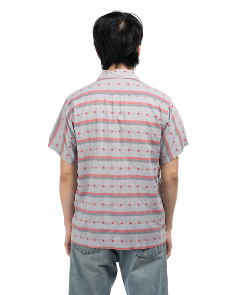 1950s Embroidered-Pattern Button-Up