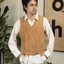 1970s Suede & Knit Vest