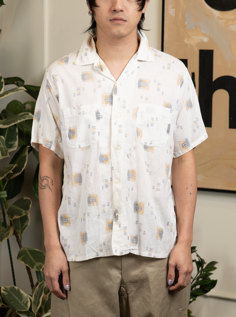 1960s Blue Bell Patterned Shirt