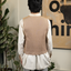 1970s Suede & Knit Vest