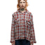 50's Plaid Loop Collar Shirt - Medium
