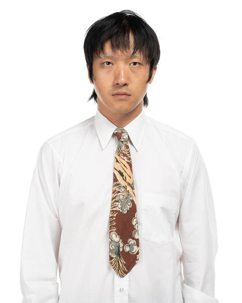 1940s Crepe Neck Tie