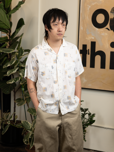 1960s Blue Bell Patterned Shirt