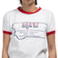 70's Martial Arts Champion Blue Bar Ringer Tee - Small