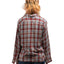 50's Plaid Loop Collar Shirt - Medium