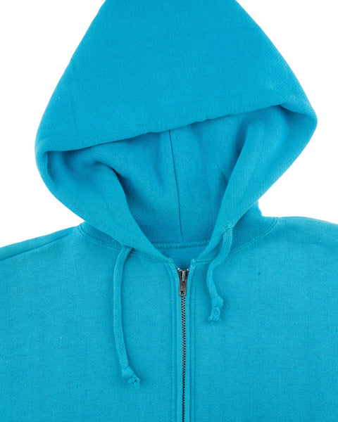 60's Deadstock Hooded Zip Sweatshirt - Medium