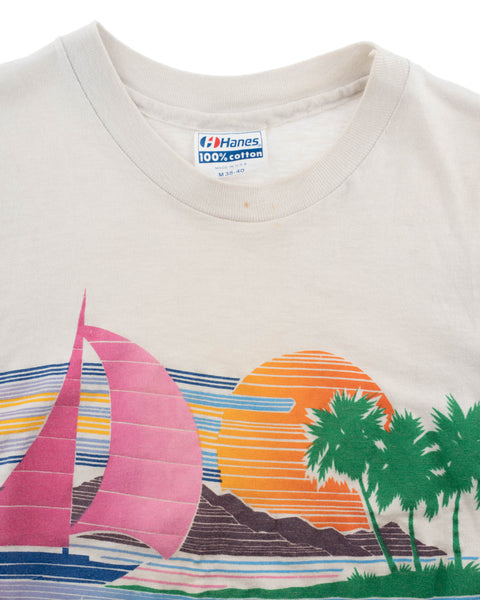 80's Cropped Beach Tee - Small