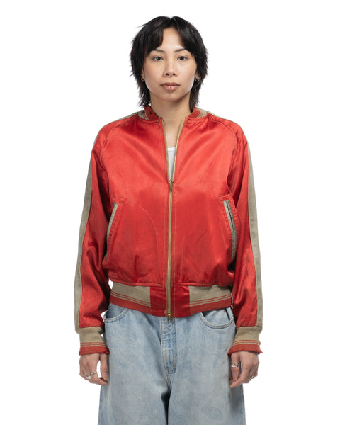 50's Satin Bomber Jacket - Medium
