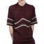 70's Warp Stripe Knit Polo - XL