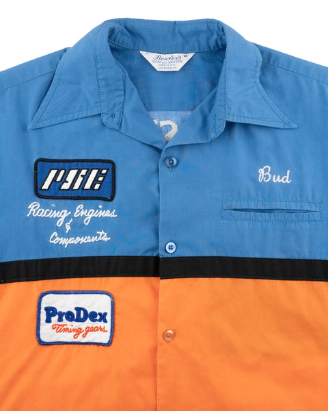 70's Hot-Rod Mechanic Chain-Stitched Shirt - Medium