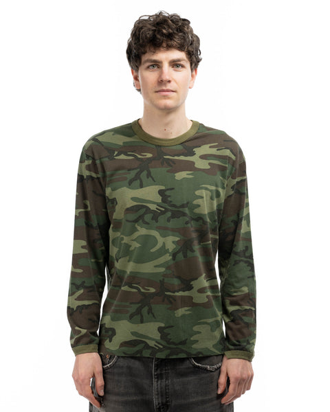 80's Camo Long Sleeve Tee - Medium