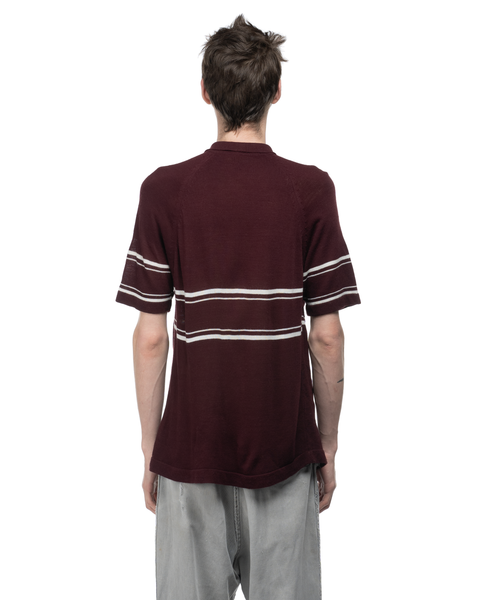 70's Warp Stripe Knit Polo - XL