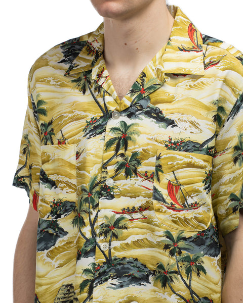 60's Rayon Aloha Shirt - Large