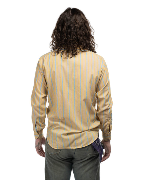 60's Striped Button-Up Shirt - XL