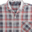 60's Plaid Loop Collar Shirt - Medium