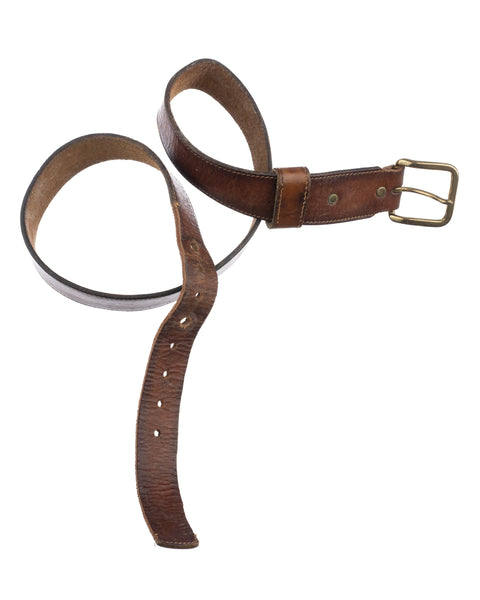 70’s Leather Belt - 32”-38”