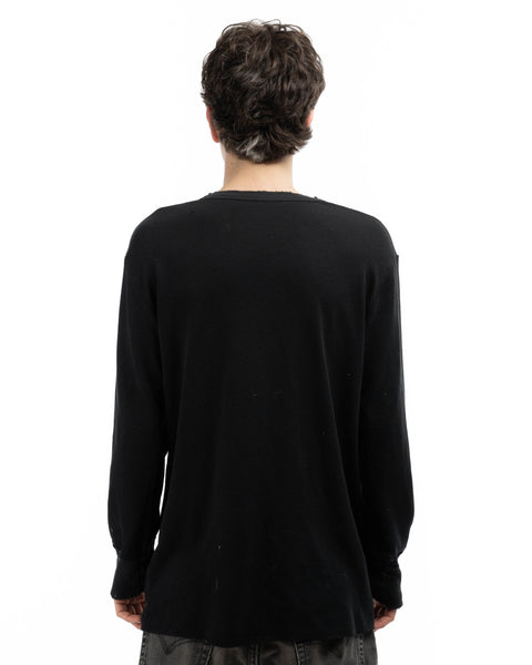 90's Waffle Knit Thermal - Large