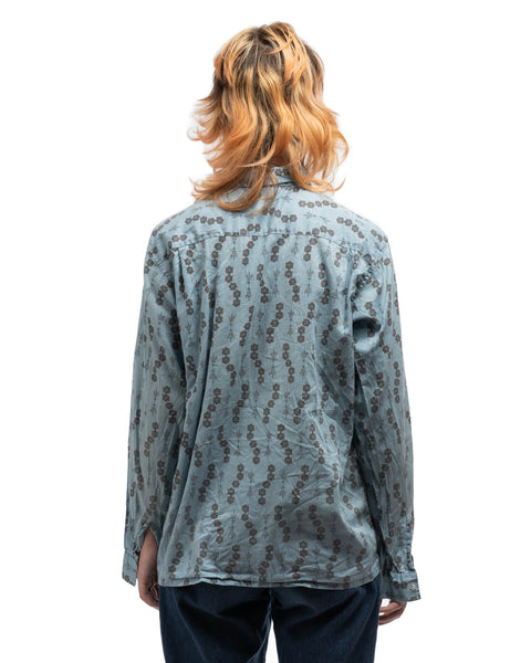 60’s Sword-Patterned Shirt - Medium