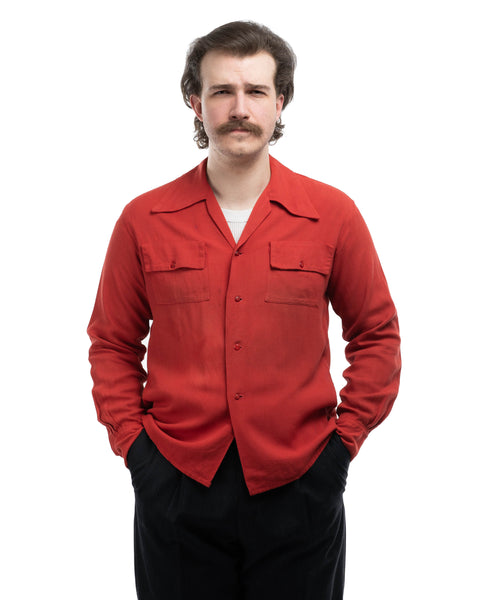 1950s Rayon Rockabilly Shirt