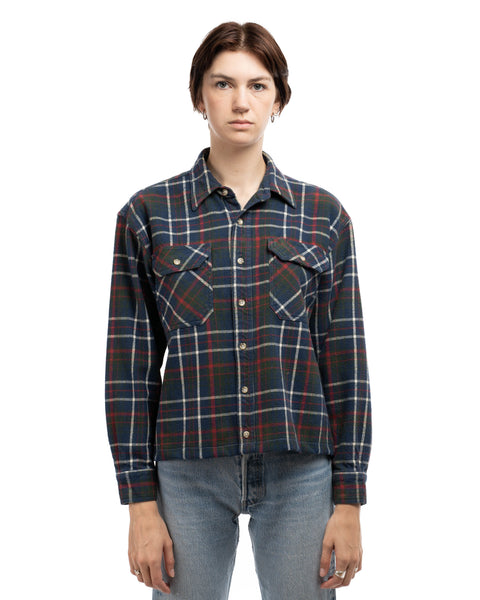 90’s Boxy Key Cotton Flannel - Medium