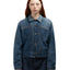 60's Roebucks Pleated Selvedge Denim Jacket - Large