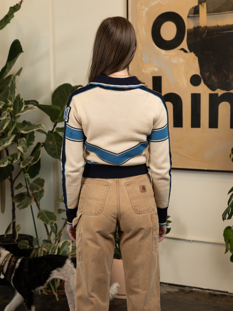 1960s Thrashed Collegiate Sweater