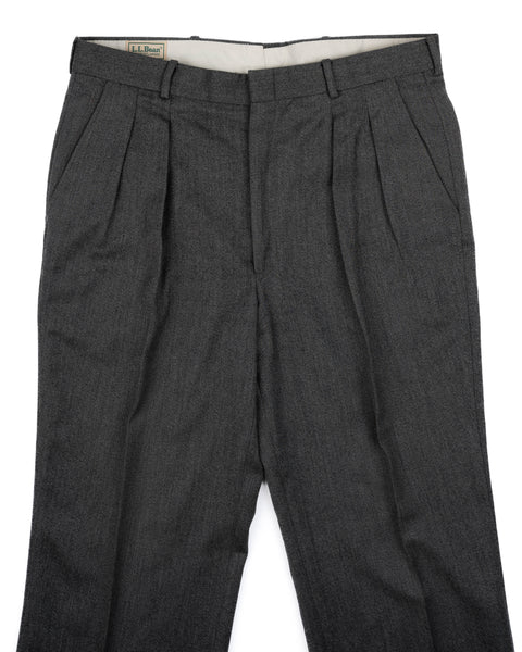 90’s LL Bean Pleated Trousers - 34” x 30.5”