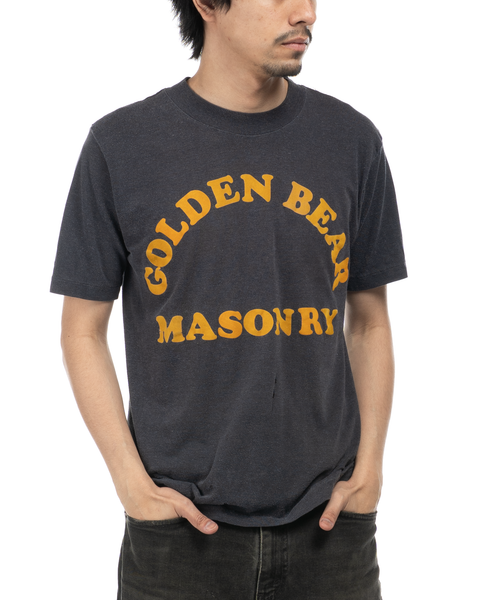 1980s Flock-Text Masonry Tee