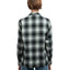 60's Shadow Plaid Loop Collar Shirt - Medium