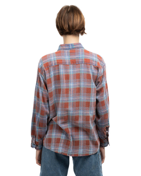 60's Cotton Flannel Shirt - Medium