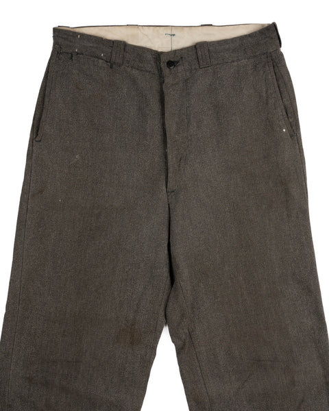 40's Penney's Salt & Pepper Work Pants - 32” x 30”